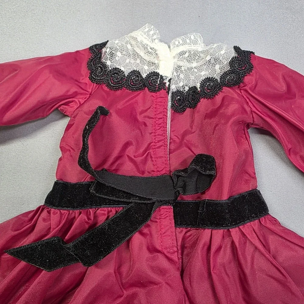 American Girl Samantha Beforever Holiday Christmas Red Dress Fancy Coat & Hat